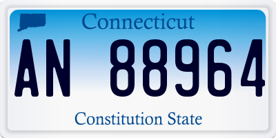CT license plate AN88964