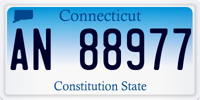 CT license plate AN88977