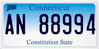 CT license plate AN88994