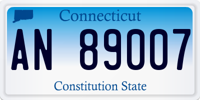 CT license plate AN89007