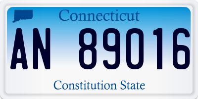 CT license plate AN89016