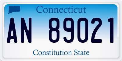 CT license plate AN89021
