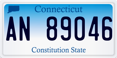 CT license plate AN89046