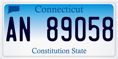 CT license plate AN89058
