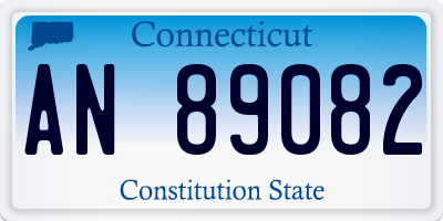 CT license plate AN89082