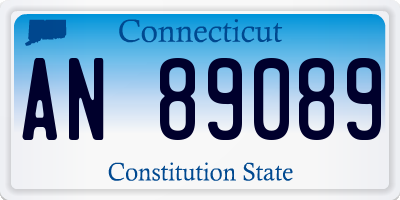 CT license plate AN89089