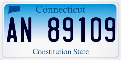 CT license plate AN89109