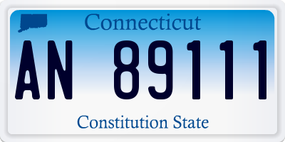 CT license plate AN89111
