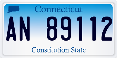 CT license plate AN89112