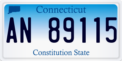CT license plate AN89115