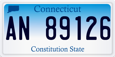 CT license plate AN89126