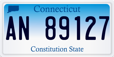 CT license plate AN89127
