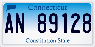 CT license plate AN89128