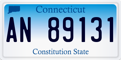 CT license plate AN89131