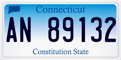 CT license plate AN89132