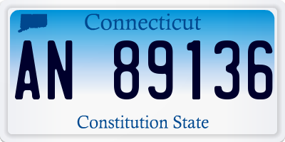 CT license plate AN89136