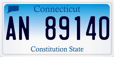 CT license plate AN89140