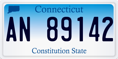 CT license plate AN89142