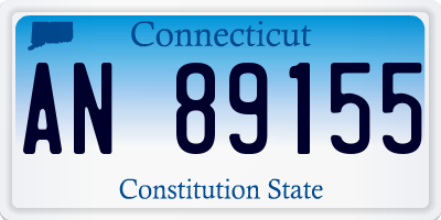 CT license plate AN89155