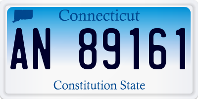 CT license plate AN89161