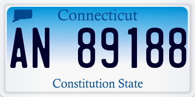 CT license plate AN89188