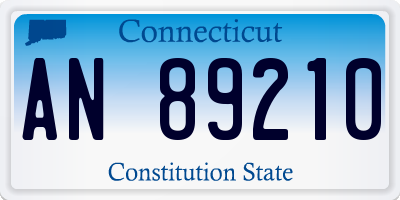 CT license plate AN89210