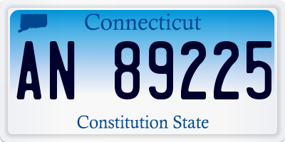 CT license plate AN89225