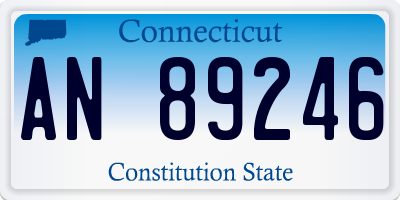 CT license plate AN89246