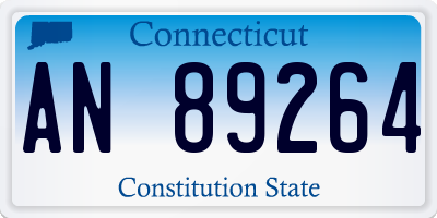 CT license plate AN89264