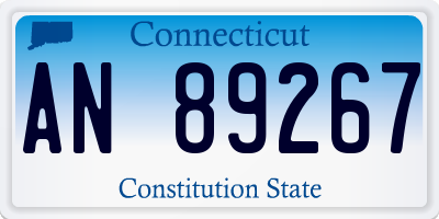 CT license plate AN89267
