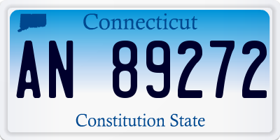 CT license plate AN89272