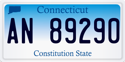 CT license plate AN89290