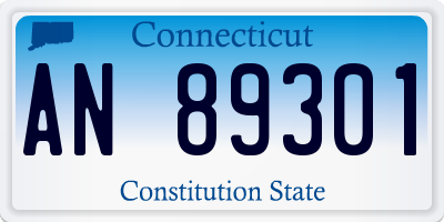 CT license plate AN89301