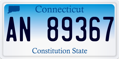 CT license plate AN89367