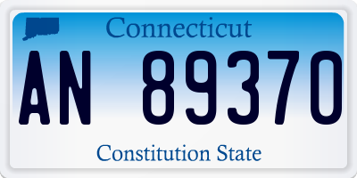 CT license plate AN89370