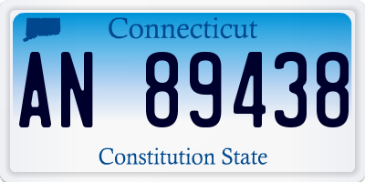 CT license plate AN89438