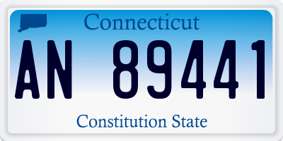 CT license plate AN89441