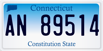 CT license plate AN89514