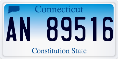 CT license plate AN89516