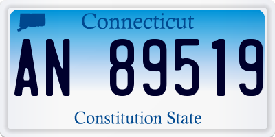 CT license plate AN89519