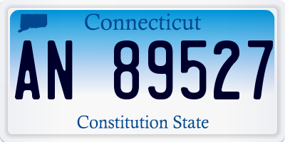 CT license plate AN89527