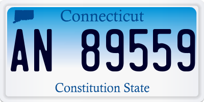 CT license plate AN89559
