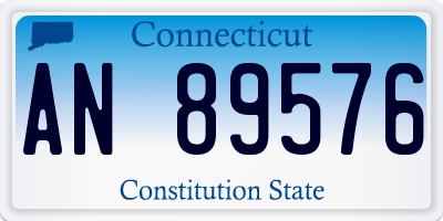 CT license plate AN89576