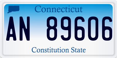 CT license plate AN89606