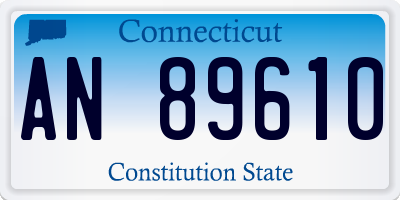 CT license plate AN89610