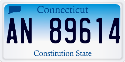 CT license plate AN89614
