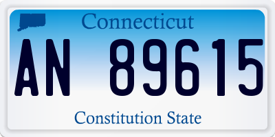 CT license plate AN89615
