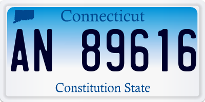 CT license plate AN89616