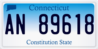 CT license plate AN89618