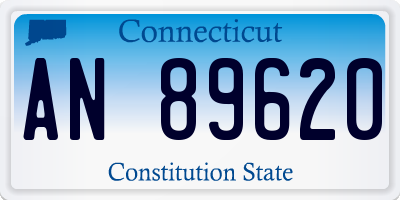 CT license plate AN89620